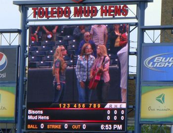 National Anthem time with the Toledo Mud Hens!
