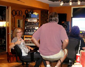 Mixin' it up @ the studio!!!
