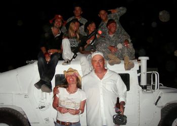 Hangin' with the troops after the show @ South Camp, Egypt!
