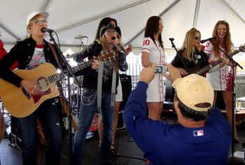 Rockin' the Budweiser Stage with the Bud girls before Opening Day in Cleveland!

