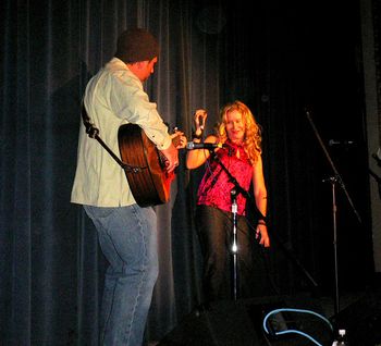 Singin' a little diddy @ Rock for Tots...Chillicothe, OH with Robin on guitar!
