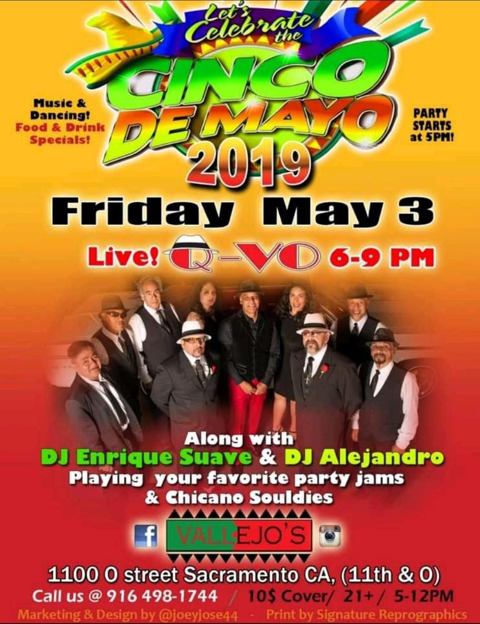 Q-VO performing from 6:00 - 9:00pm!