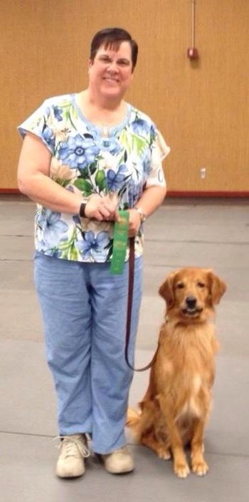 Lori & Red with the 3rd leg for his CD title - Fri 5-9-14 Topeka KS
