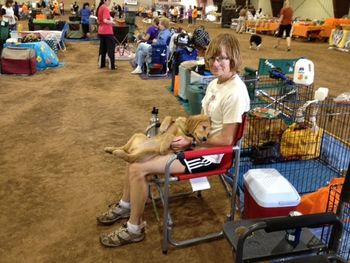 Echo & Aunt Vicki chillin' at Shawnee OK
