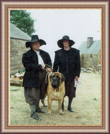 John, Goliath and Scott on the set of "The Crucible".
