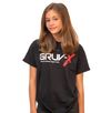 GRUV-X Full Logo T-Shirt in Black (Red & White Logo)