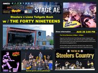 Forty Nineteens at Stage AE Pittsburgh Steelers Pregame fest. FREE !