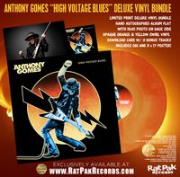 ANTHONY GOMES "HIGH VOLTAGE BLUES"  LTD PRINT VINYL RECORD BUNDLE 