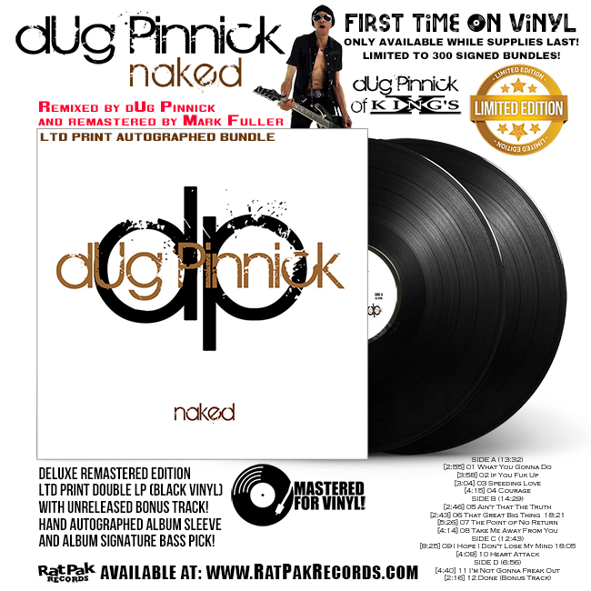 Dug Pinnick Naked Ltd Print Double Vinyl Record Bundle W Autographed