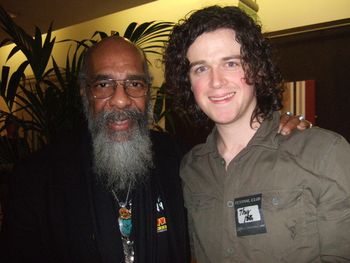 David with Richie Havens at Celtic Connections 2007. David had the great privilege to open for Richie.

