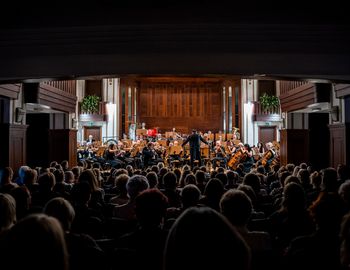 The Zabrze Philharmonic during the performance of a composition 'Gears of Time' by Pawel Pudlo. [photo by Pawel Janicki]
