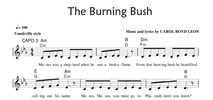 The Burning Bush Sheet Music