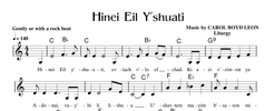 Hinei Eil  Sheet Music