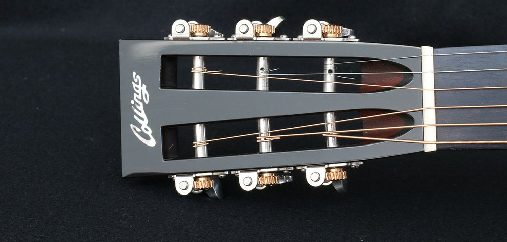 Collings 0001 acoustic guitar headstock