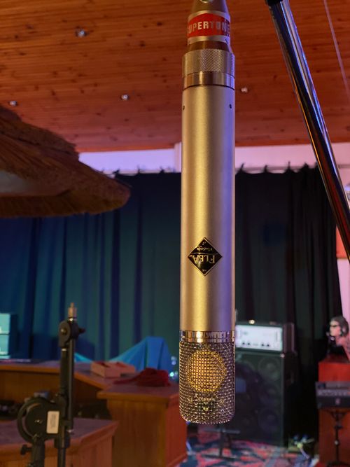 Flea 12 microphone - Supertone Records recording studio, Lisbon, Portugal.