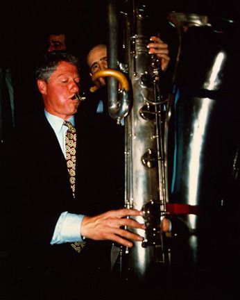 President Bill Clinton blowin' with the WHALES
