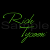 Rich Tycoon Signature Square Sticker (2"x2")