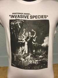 MEN'S WHITE "Invasive Species" OFFICAL ALBUM T-SHIRT