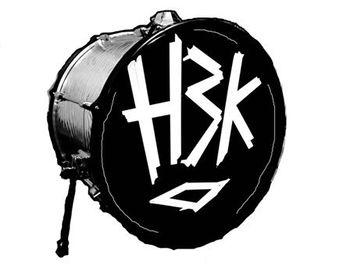 Kick drum Logo B & W
