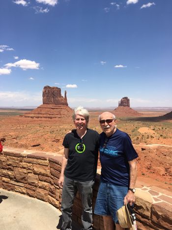 Dad and me at Monument Valley, pic 2

