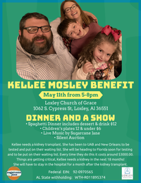 Kellee Mosley Benefit - Dinner and a Show