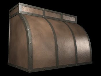 Barrel Style. 24 oz. copper Iron Accent Straps
