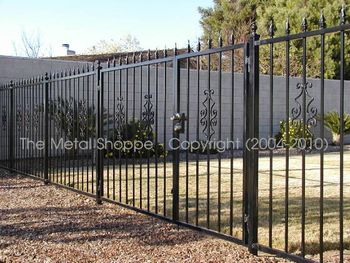 Custom Fabricated Fence and Man Gate / Location: Fresno, CA
