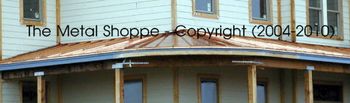 Custom Copper Standing Seam Roof -Close up

