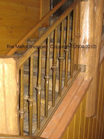 Custom Forged and Fabricated Iron Stair Railing and Decorative Iron Panels 2
