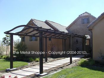 Large Custom Iron Trellis Structure / Location: Fresno, CA
