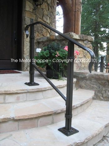 Forged Iron Stair Railing / Location: Shaver Lake, CA
