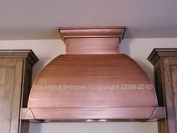 Dome Shape Copper Hood - Front View / Location: Fresno, CA
