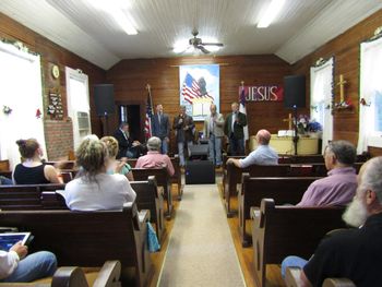 Singing at Whitewater Baptist
