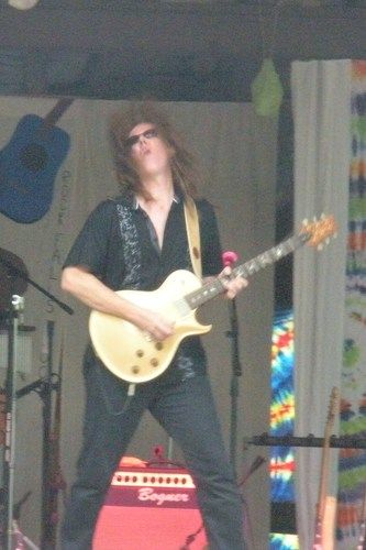 Mark playin' guitar at Rock Falls Festival
