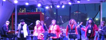 Andrea w/ Pittsburgh Women of the Blues, Downtown Light-Up Night 2013
