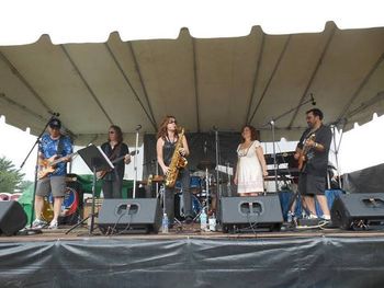 Andrea with theCAUSE at 2013 Pittsburgh Blues Festival
