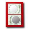 2Seduce - Turntable Mirror Sculpture - white/red