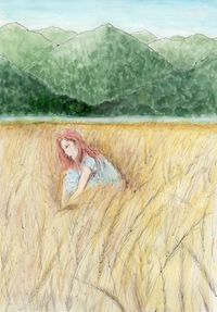 Woman in Field (8.5x11" print)