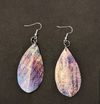 Purple Painterly Drop Earrings (SOLD)