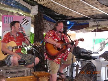 Cliff Cody with Arlis Albritton at the Key West Songwriter's Festival. 2007
