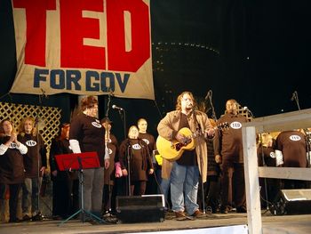 Cliff Cody performing "Ready for the Change" at a rally in Cleveland, Ohio. 2006 (He wrote for the campaign song for Ohio Governor Ted Strickland.)
