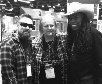 My dear friends Walter Trout and Larry Mitchell
