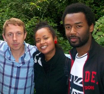 Who Shot Us? at Gilles Peterson's studio with Stacy Epps and me in London (2009)
