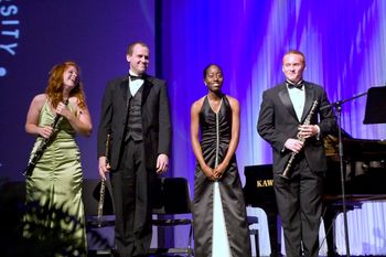 Krystal Thomas with Amy Tindall & Devin Starr, clarinets, & Nick Norris, flute

