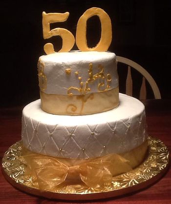 50th Wedding Anniversary cake
