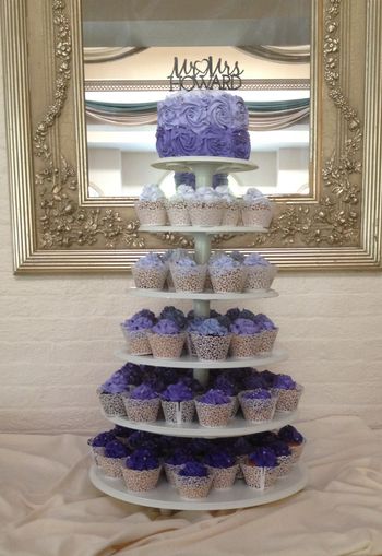 Cupcake Tree- Purple Ombre Wedding

