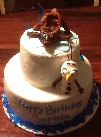 Disney "Frozen" themed cake
