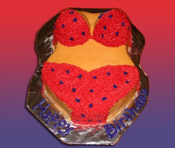 Red Bikini Cake
