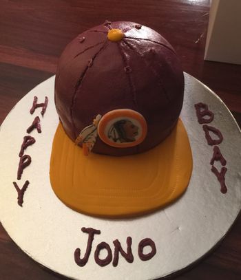 Redskins Hat Cake
