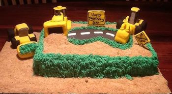 Construction Zone Cake
